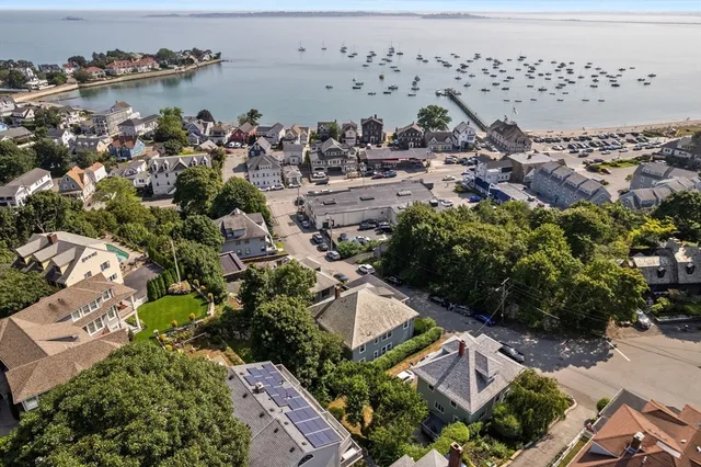 an aerial view of multiple house