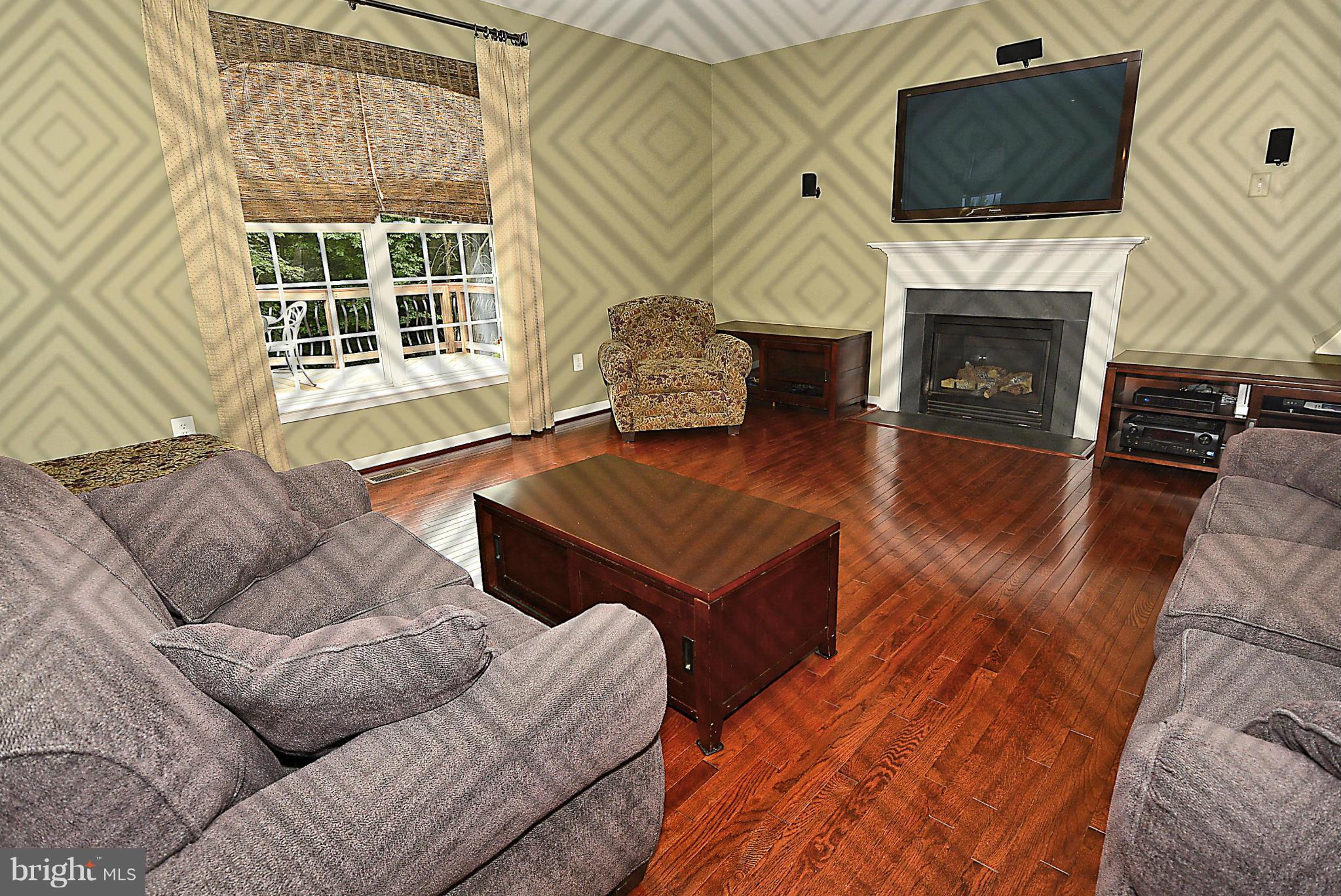 1702 Crommelins Court Point of Rocks, MD 21777 - Photo 7 of 12 a living room with furniture a fireplace and a flat screen tv