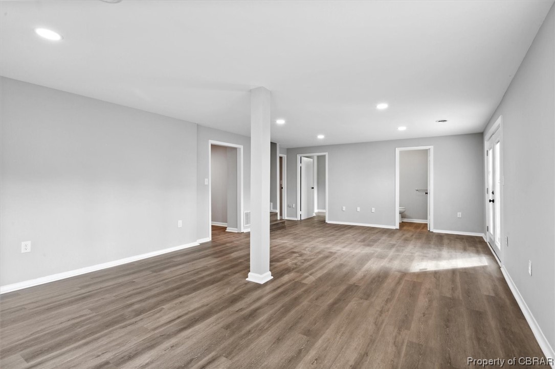 8636 Diascund Road Lanexa, VA 23089 - Photo 31 of 50 View of wood floored empty room