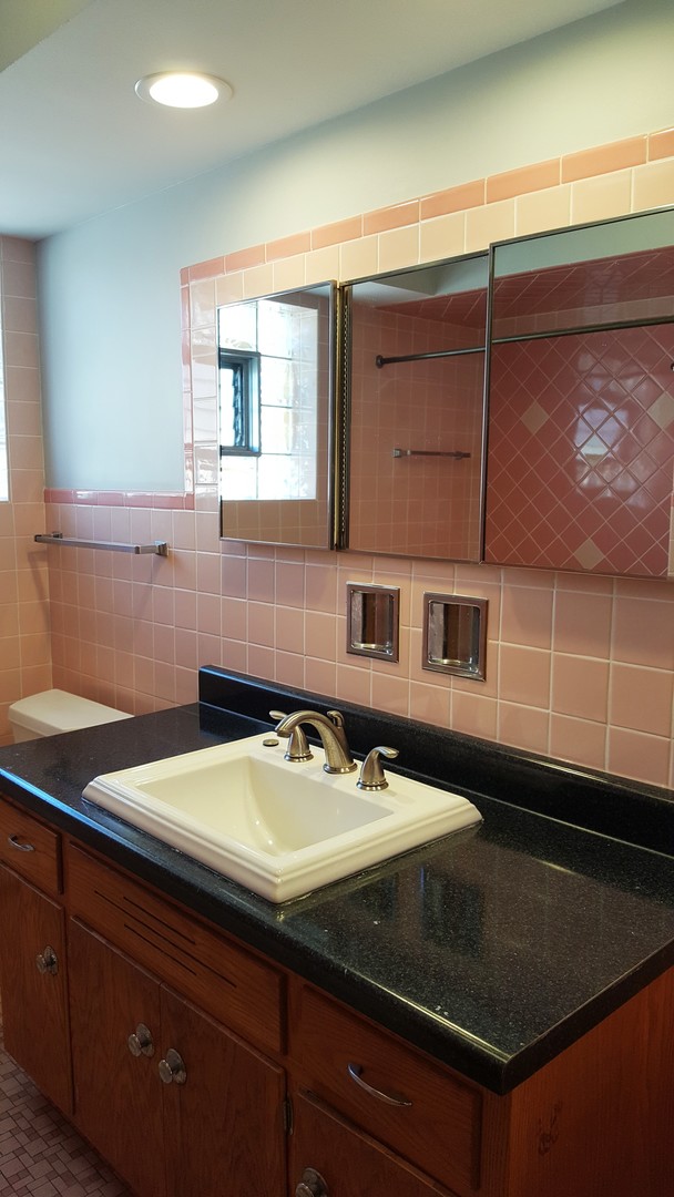 5736 West Gunnison Street, Unit 2 Chicago, IL 60630 - Photo 11 of 17 a bathroom with a sink and a mirror