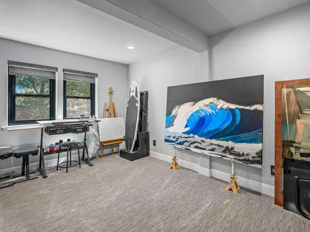 a view of a room with lots of appliances