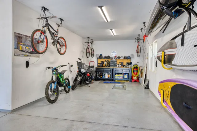 a view of balcony and wooden floor