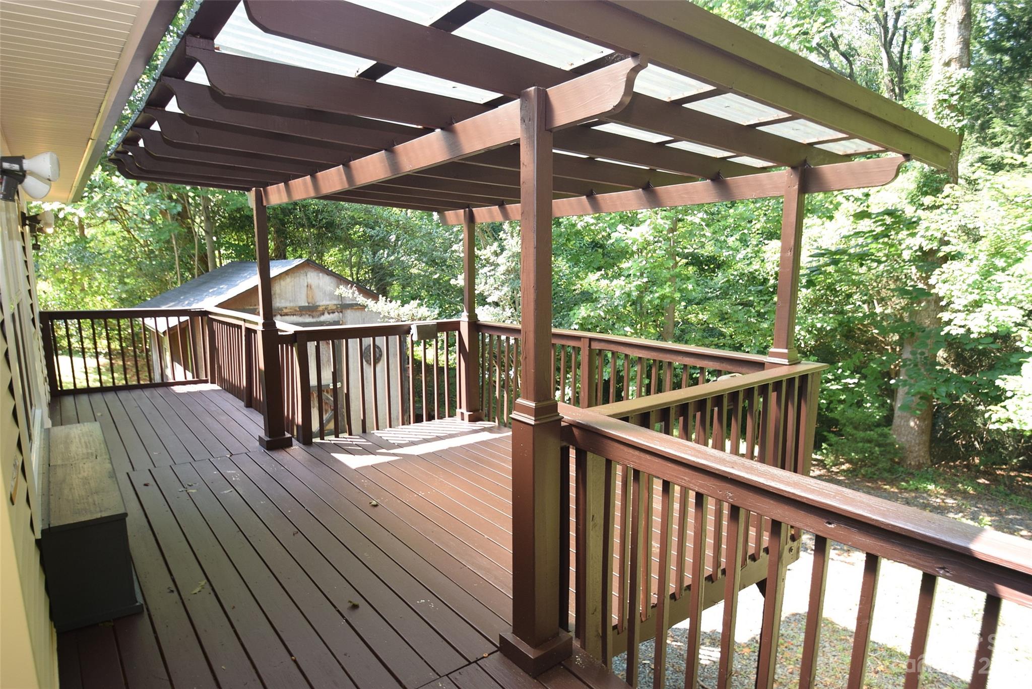 8429 Fieldwood Road Mint Hill, NC 28227 - Photo 6 of 28 a view of a wooden deck