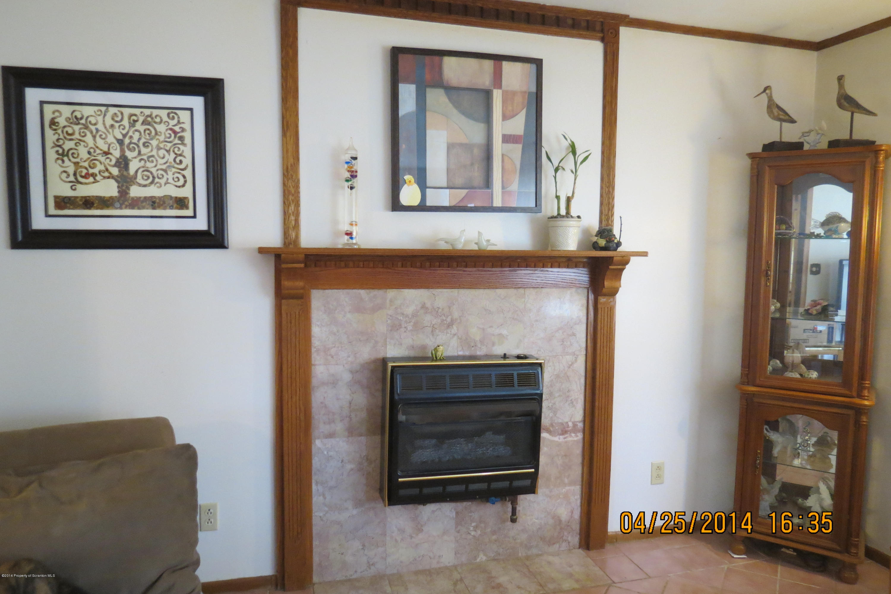 5300 Jubilee Road Moscow, PA 18444 - Photo 4 of 10 a living room with furniture and a fireplace