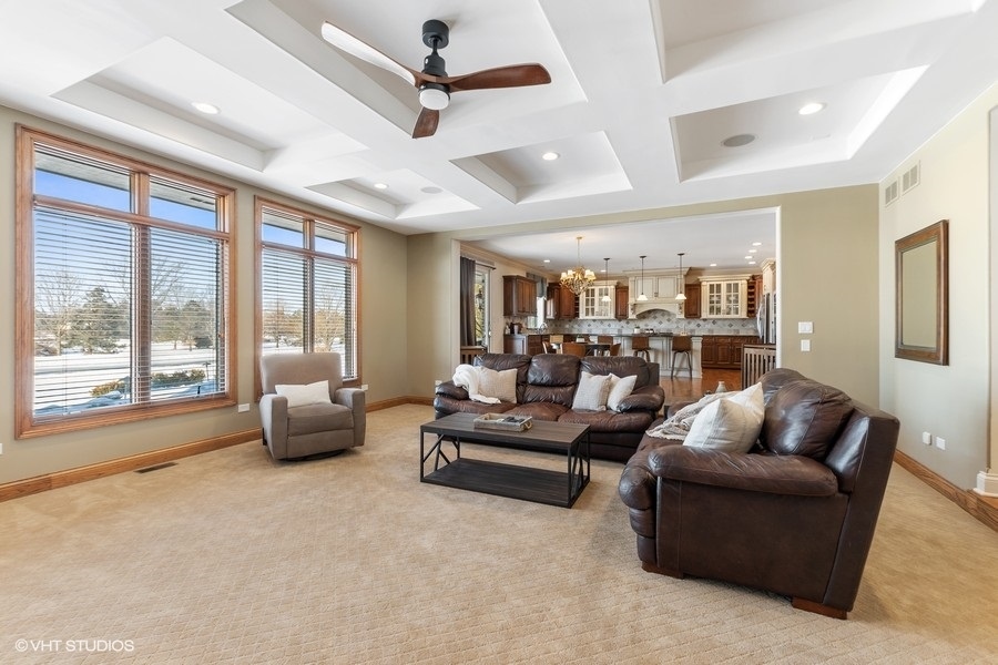 24042 Old Farm Road Manhattan, IL 60442 - Photo 13 of 32 a living room with furniture and a large window with outer view