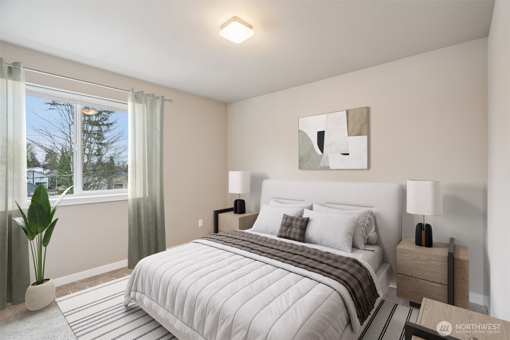 13724 Ash Way, Unit F3 Everett, WA 98204 - Photo 15 of 28 a bedroom with a bed and a window