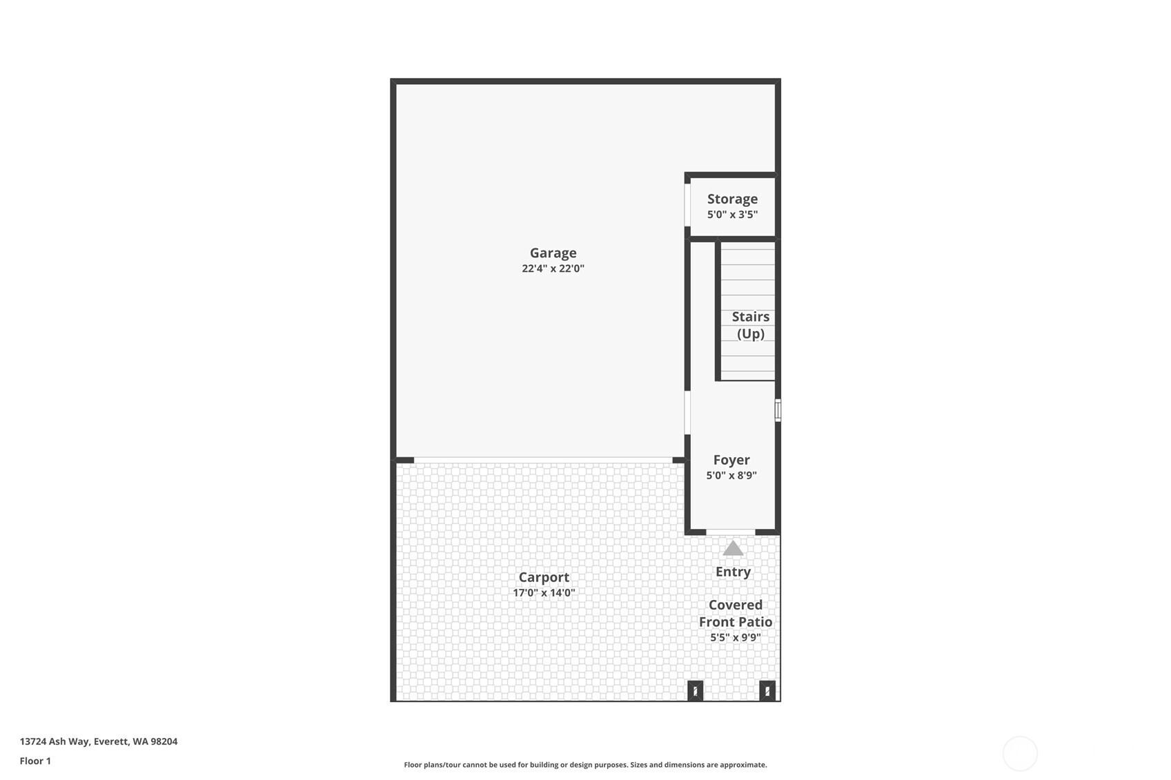 13724 Ash Way, Unit F3 Everett, WA 98204 - Photo 26 of 28 a picture of a floor plan