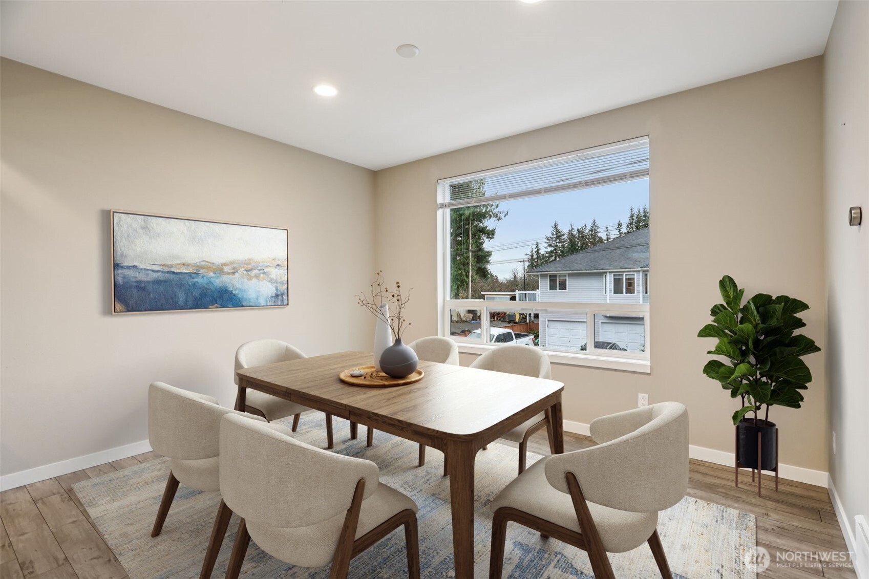 13724 Ash Way, Unit F3 Everett, WA 98204 - Photo 8 of 28 a dining room with furniture and window