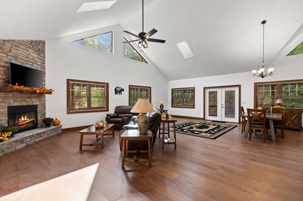 358 Misty River Circle Murphy, NC 28906 - Photo 49 of 62 a living room with furniture fireplace and window