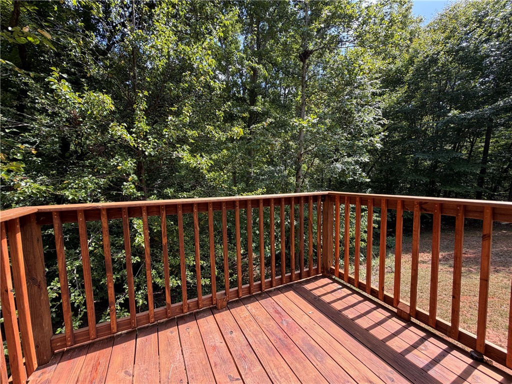 205 Lynden Loop Westminster, SC 29693 - Photo 6 of 16 Wooden deck with 1/2 Acre of natural privacy.