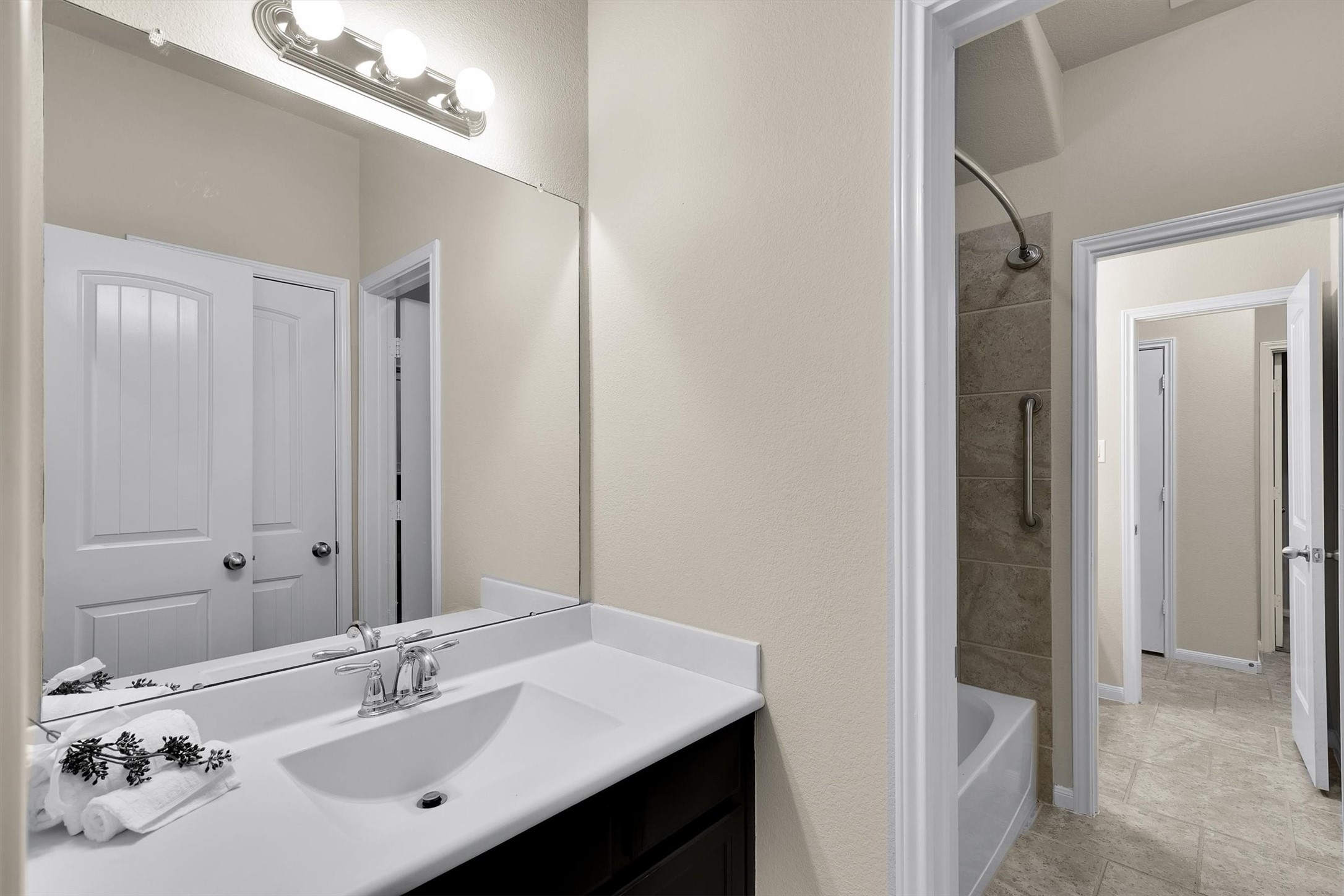 22526 Forbes Field Trail Spring, TX 77389 - Photo 23 of 35 The secondary bedrooms each have a dedicated sink area with shared bath.