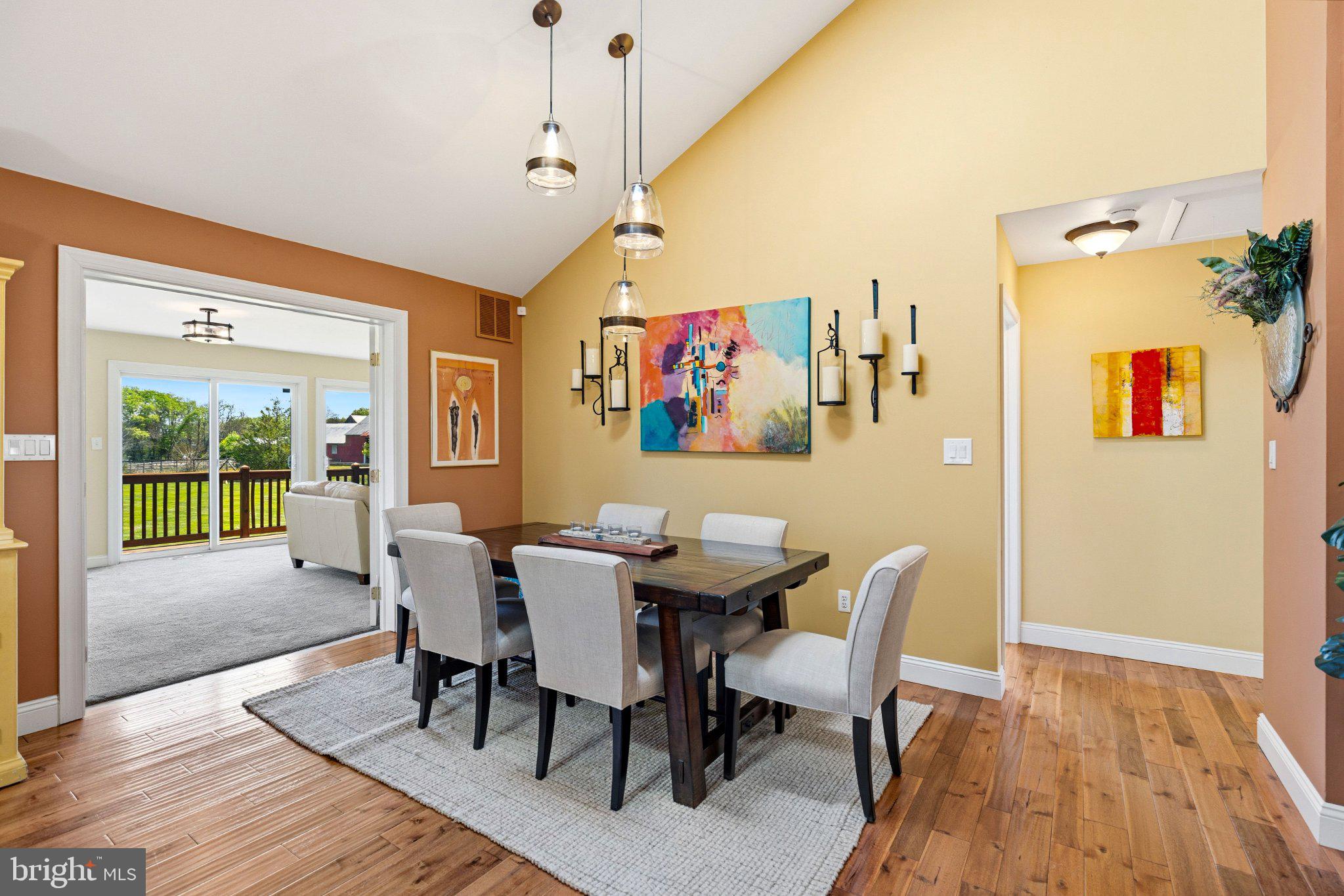 252 Eayrestown Road Southampton, NJ 08088 - Photo 9 of 35 Bright dining space with artistic flair.