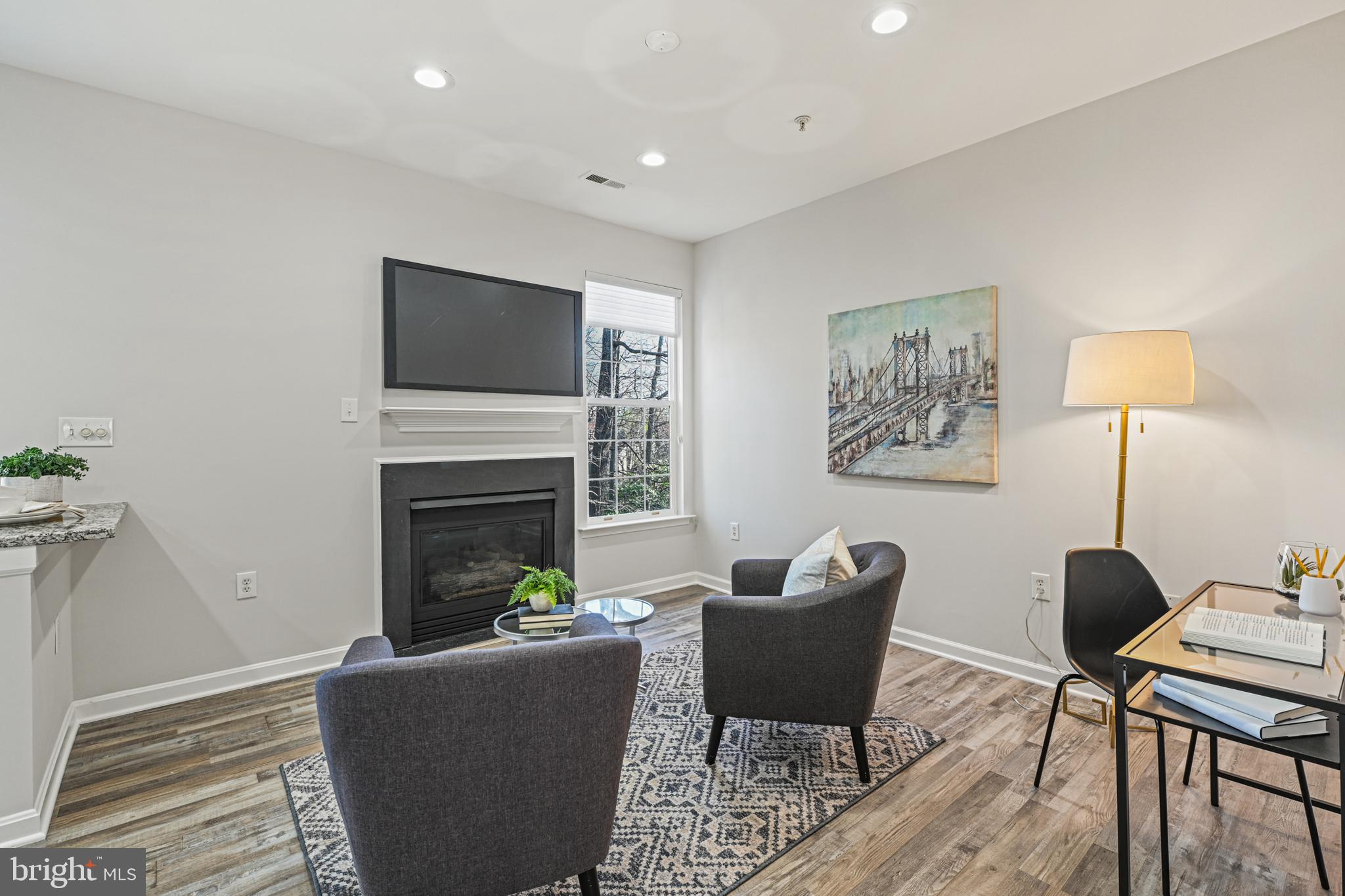 11400 Windleaf Court, Unit 41 Reston, VA 20194 - Photo 17 of 31 Curl up in front of the fire and stream a new show