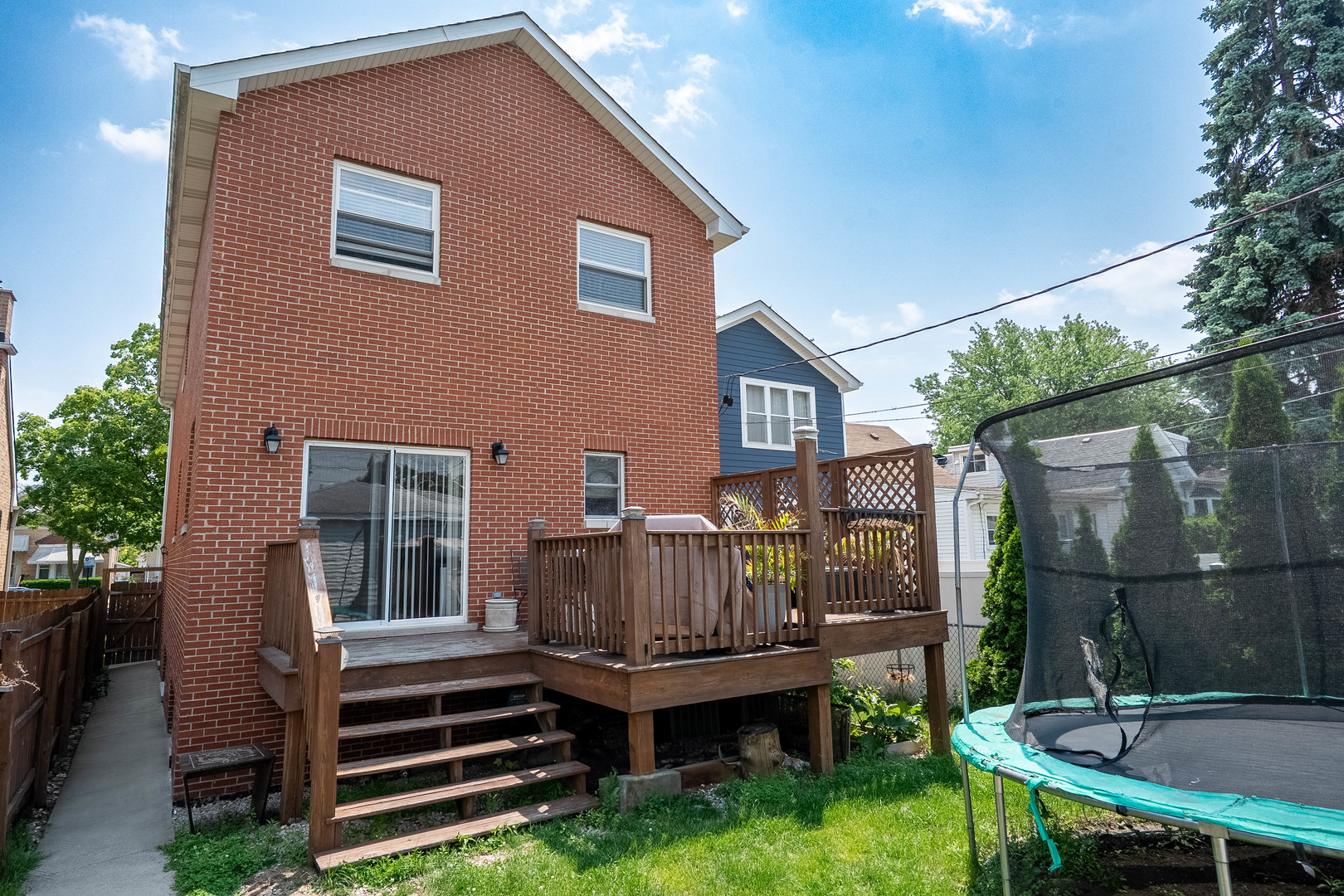 3638 North Odell Avenue Chicago, IL 60634 - Photo 39 of 46 a view of backyard with deck and outdoor seating