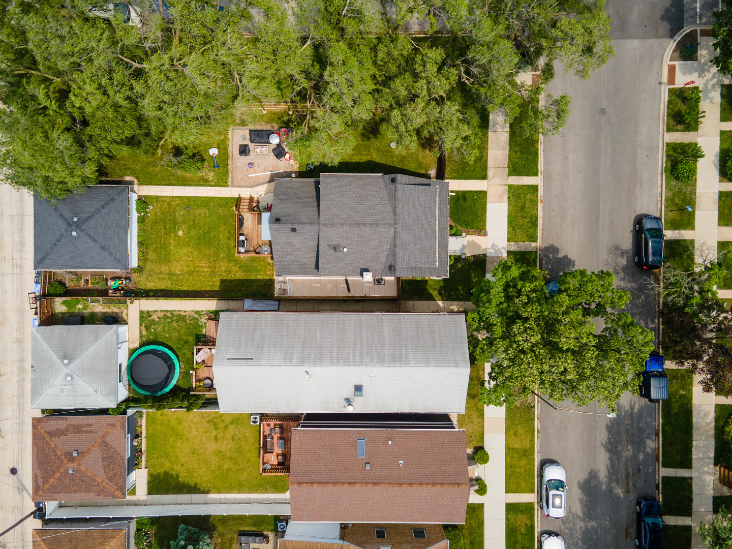 3638 North Odell Avenue Chicago, IL 60634 - Photo 43 of 46 an aerial view of a house with a swimming pool