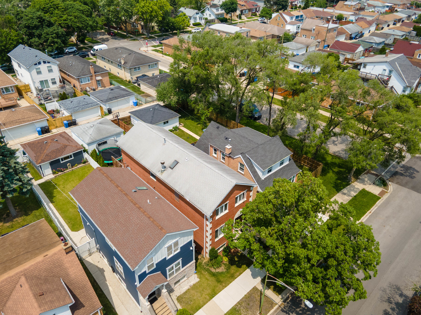 3638 North Odell Avenue Chicago, IL 60634 - Photo 45 of 46 an aerial view of a residential houses with yard