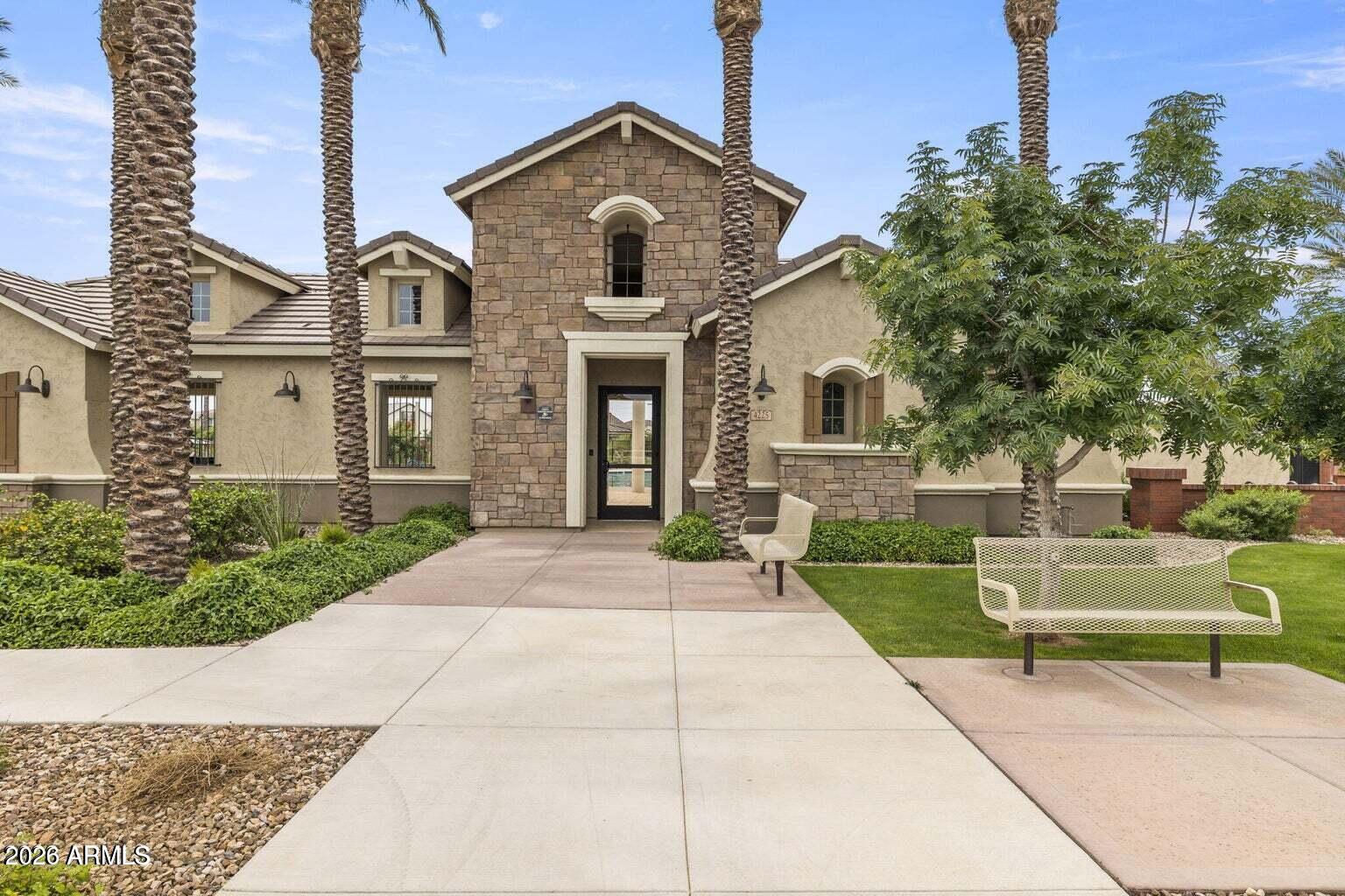 4150 East Bernice Street Gilbert, AZ 85295 - Photo 18 of 25 a front view of a house with a yard