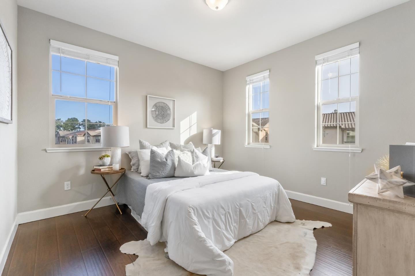 261 Crestview Circle Daly City, CA 94015 - Photo 37 of 45 a bedroom with a bed and wooden floor