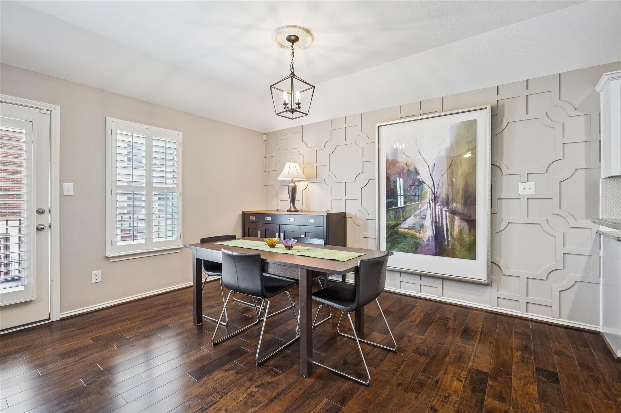 1810 Gillette Street Houston, TX 77019 - Photo 15 of 25 a view of a dining room with furniture window and wooden floor