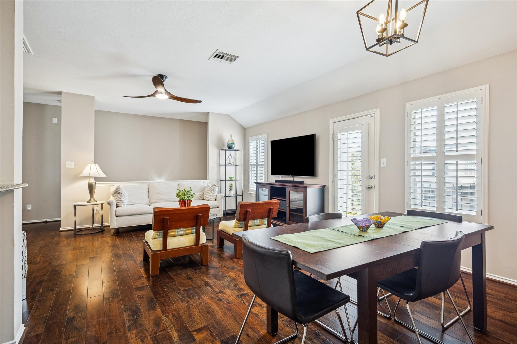 1810 Gillette Street Houston, TX 77019 - Photo 17 of 25 a view of a dining room with furniture window and wooden floor