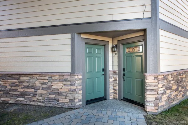 a view of front door of house