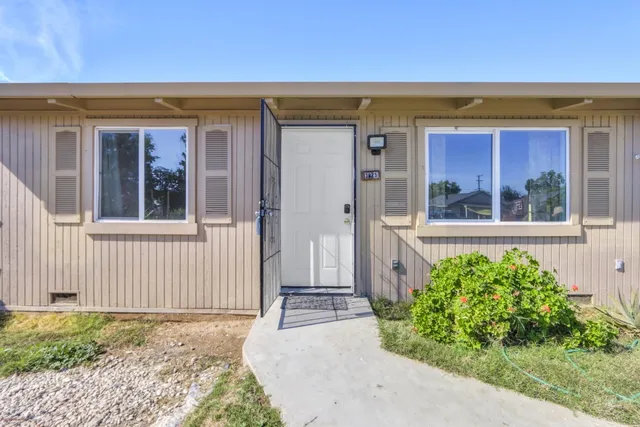 front view of a house with a window