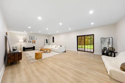 a bedroom with furniture and a couch