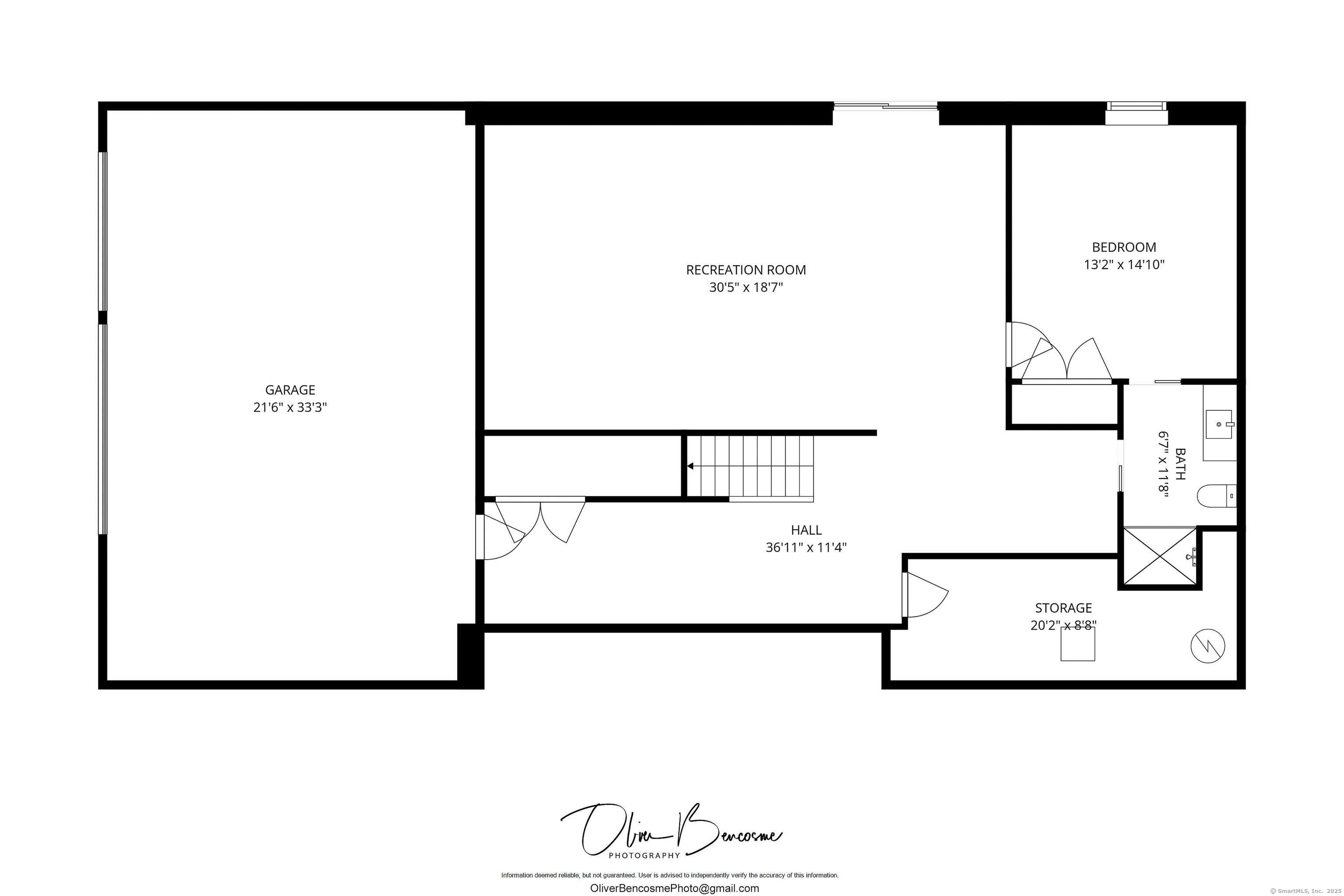31 Gray Farms Road Stamford, CT 06905 - Photo 40 of 40 Basement - floor plan. Oversized garage for 2x cars and lots of storage space at bottom of floorplan. The Mudroom (not labeled on here) is when you come in from garage and take note of exceptionally large closet across with room to change seasonally