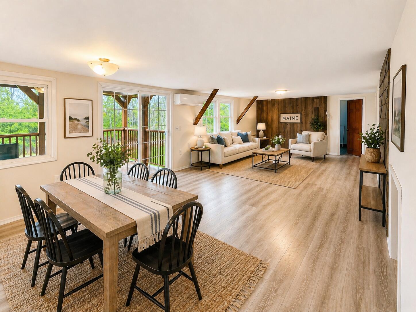 168 Corinth Road Garland, ME 04939 - Photo 11 of 26 Dining and living room space