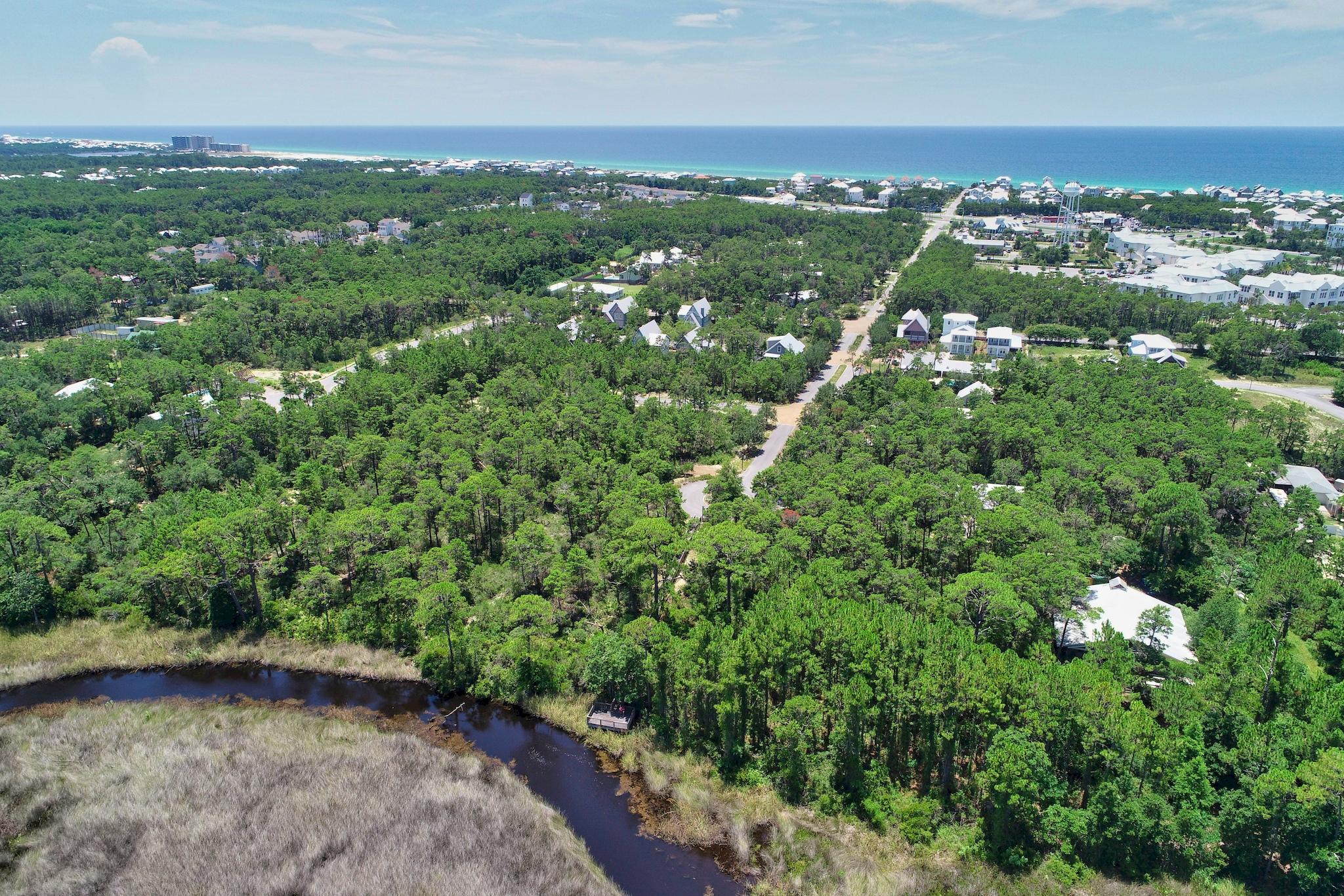 Lot 63 West Willow Mist Rd Inlet Beach Inlet Beach, FL 32461 - Photo 18 of 19 an aerial view of city with green space