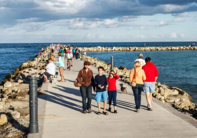 a view of backyard with a garden and entertaining space