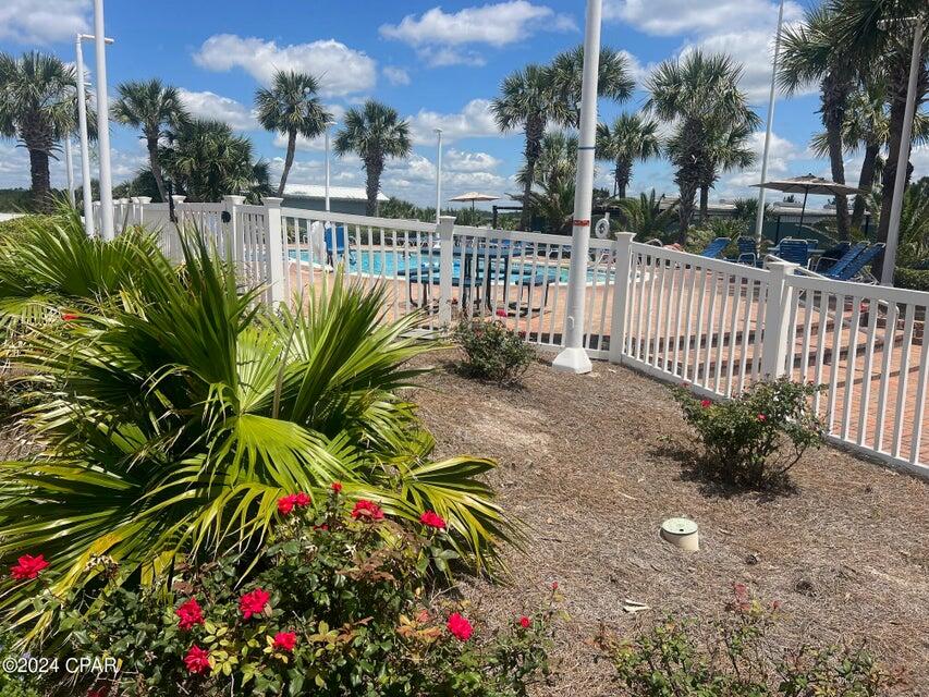 23223 Front Beach Road, Unit 703 Panama City Beach, FL 32413 - Photo 30 of 34 a view of a flower in a garden