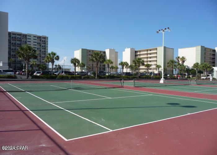 23223 Front Beach Road, Unit 703 Panama City Beach, FL 32413 - Photo 32 of 34 a view of a tennis court