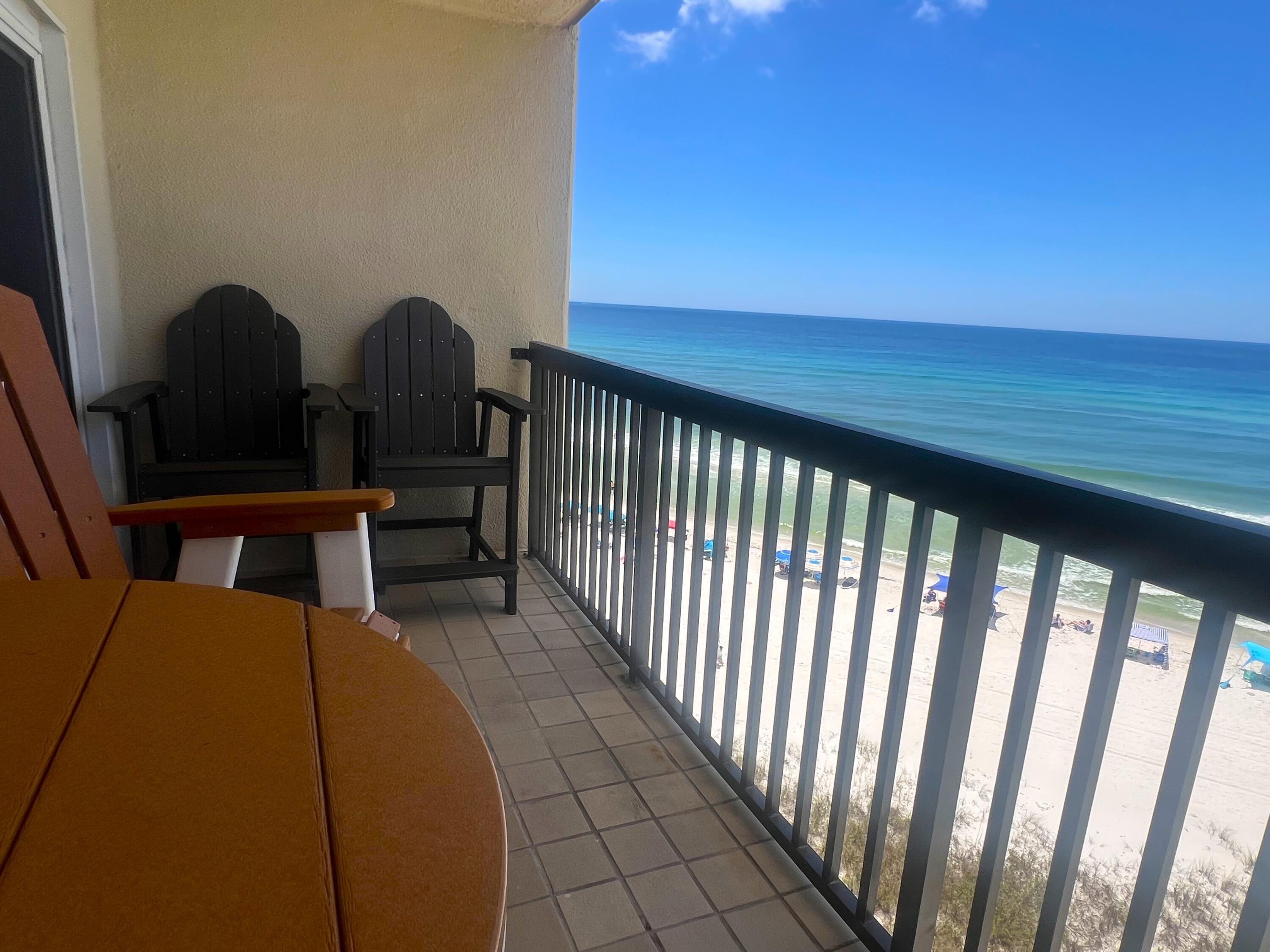 23223 Front Beach Road, Unit 703 Panama City Beach, FL 32413 - Photo 6 of 34 a view of balcony with furniture