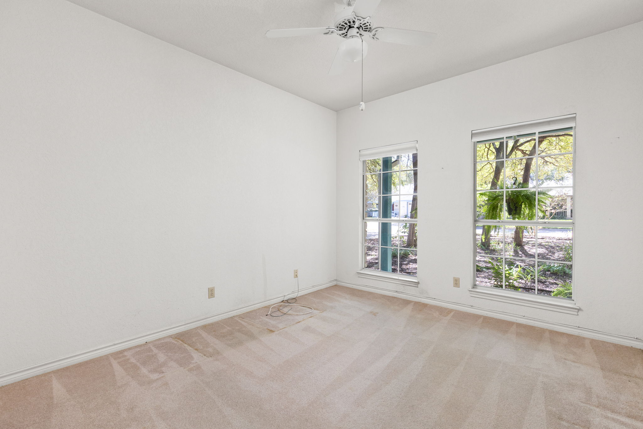 134 Canyon Road Georgetown, TX 78628 - Photo 20 of 40 Natural light pours through dual windows overlooking the front yard onto plush carpeting.