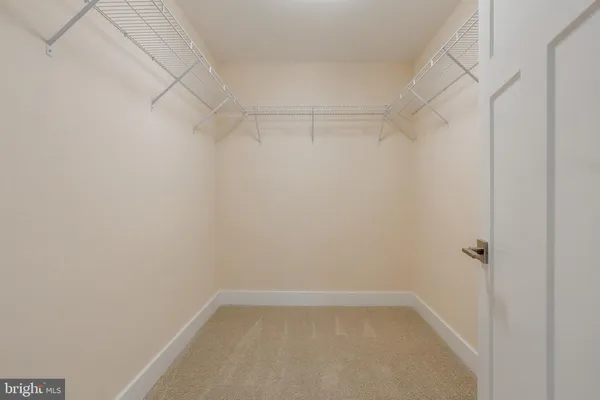 a empty walk in closet