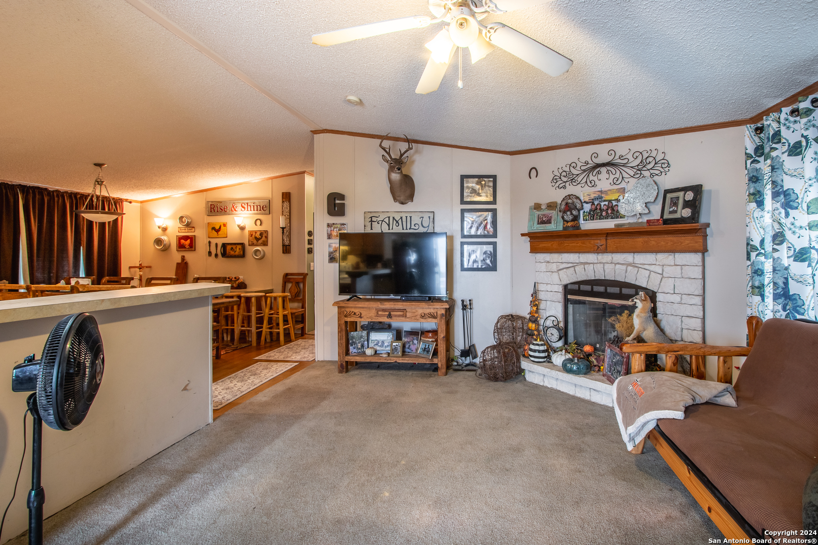 Tbd Ward Ranch Road Comstock, TX 78837 - Photo 6 of 20 a living room with furniture and a fireplace