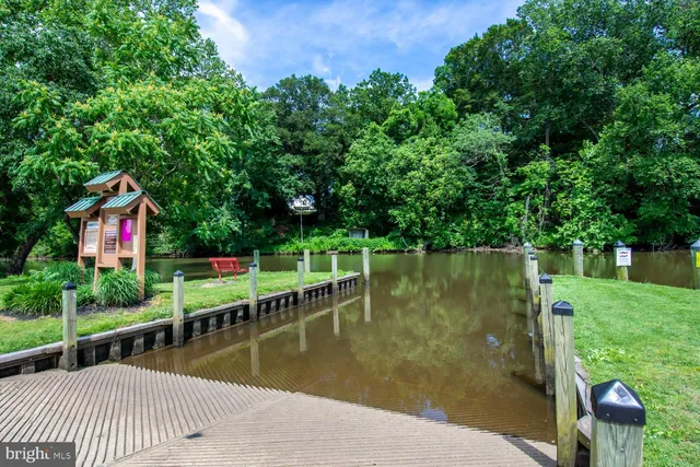 a wooden bridge near lake