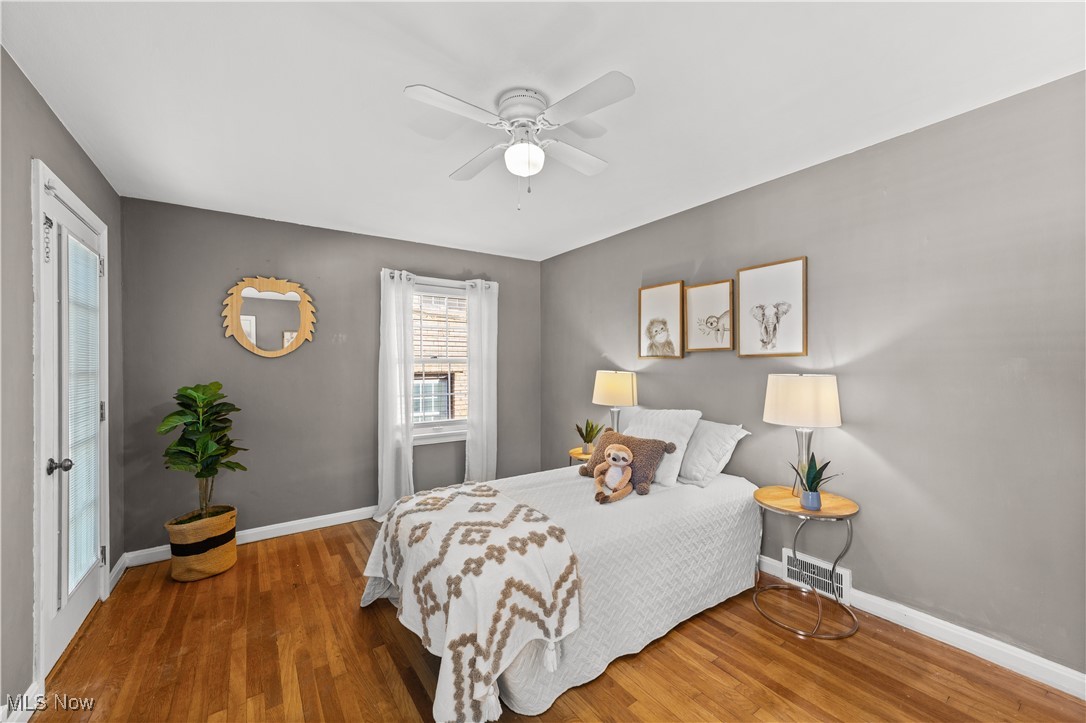 3690 Daleford Road Cleveland, OH 44120 - Photo 30 of 45 Bedroom featuring wood finished floors and ceiling fan
