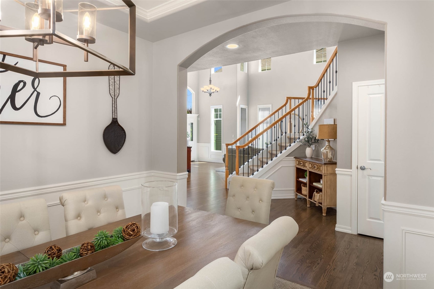 3608 214th Place Southeast Bothell, WA 98021 - Photo 13 of 37 a view of entryway and hall with wooden floor