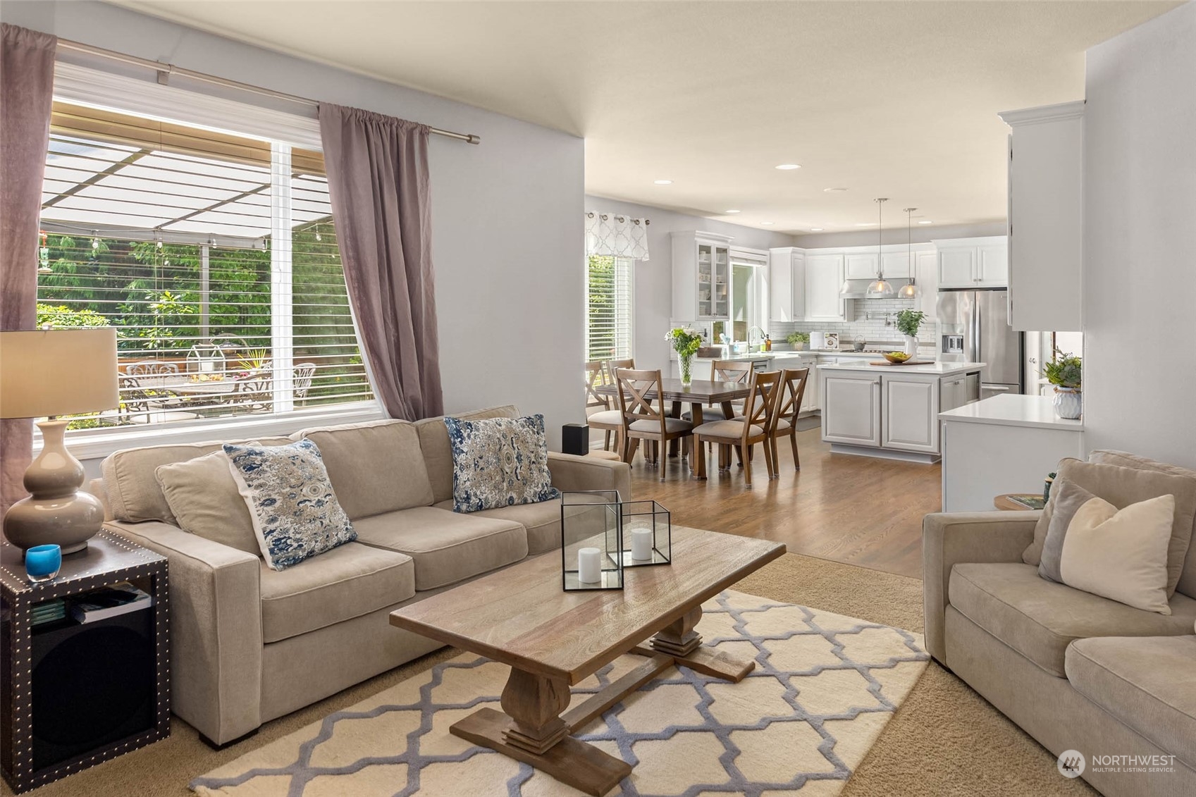 3608 214th Place Southeast Bothell, WA 98021 - Photo 17 of 37 a living room with furniture and a large window