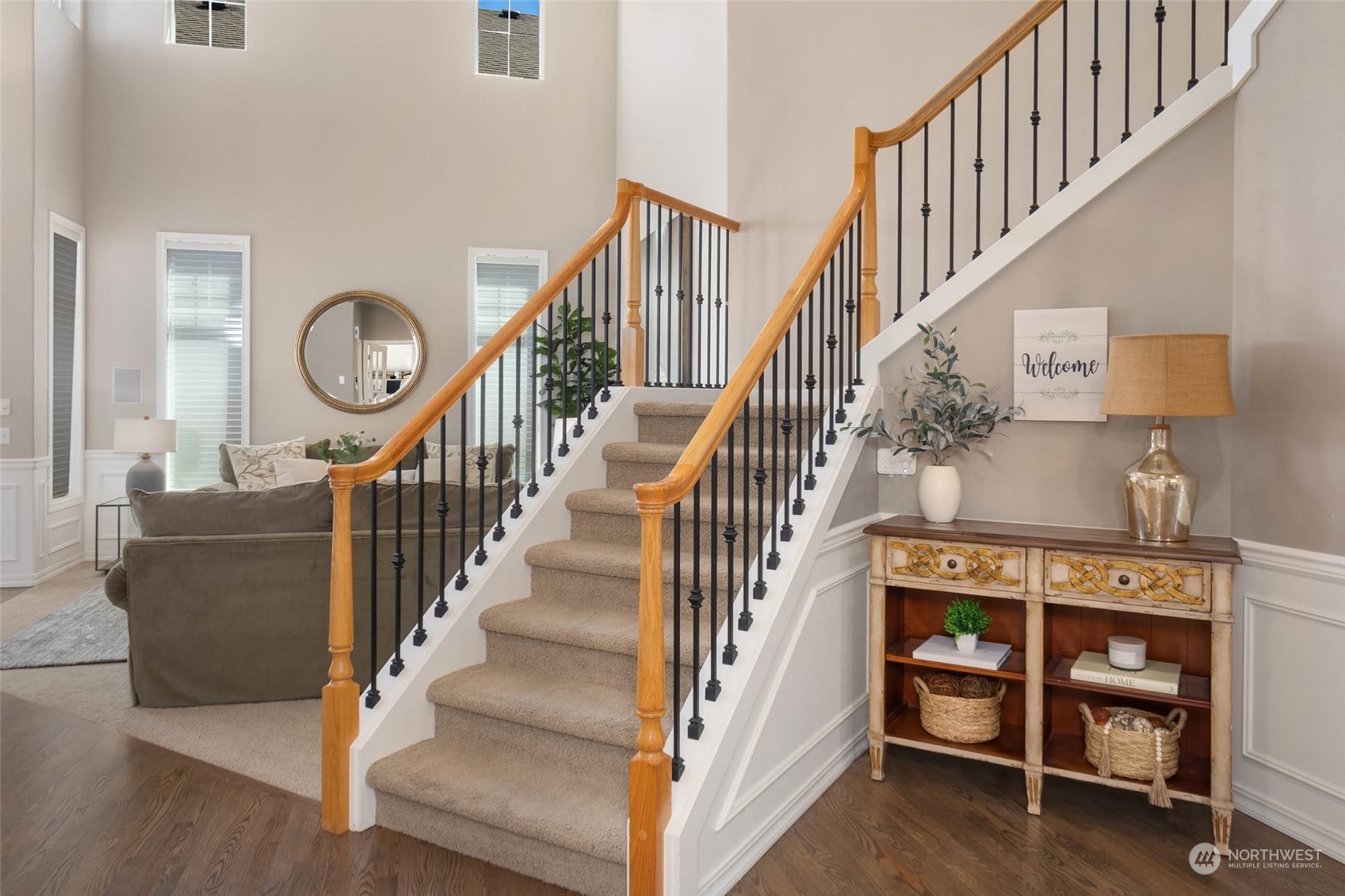 3608 214th Place Southeast Bothell, WA 98021 - Photo 18 of 37 a view of entryway with wooden floor and front door
