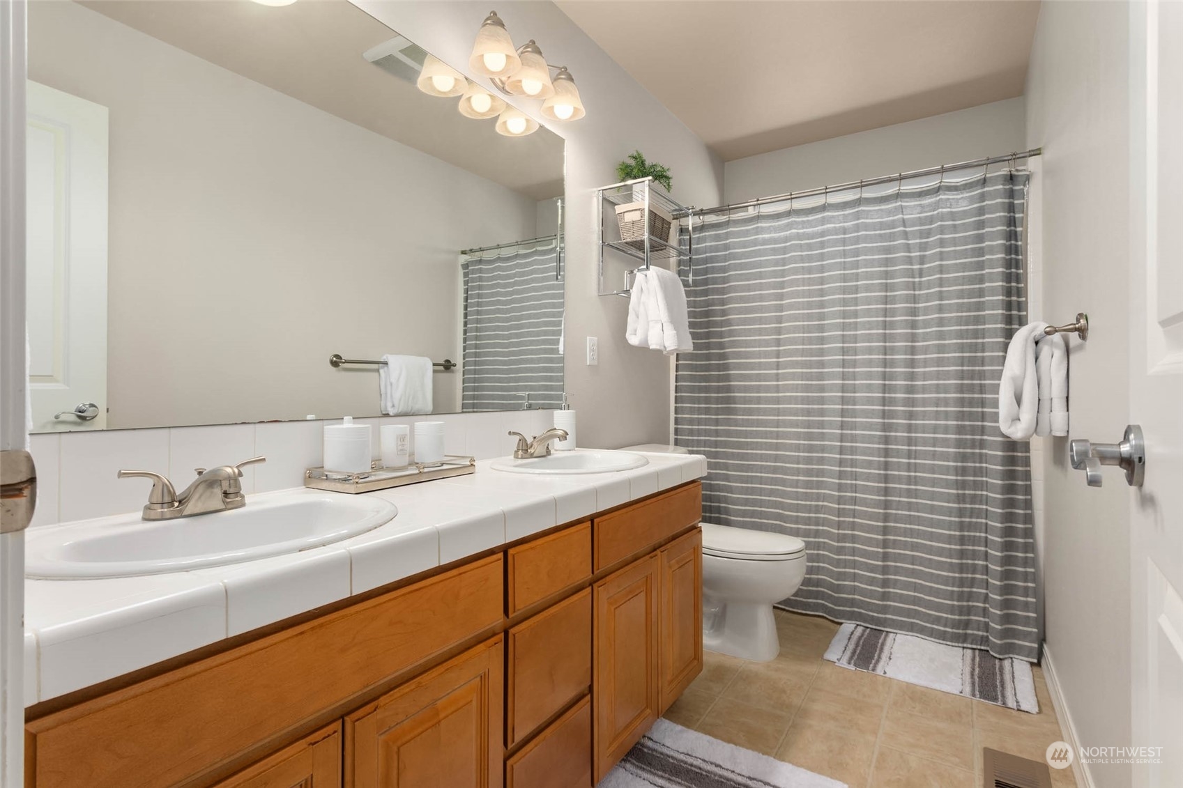3608 214th Place Southeast Bothell, WA 98021 - Photo 33 of 37 a bathroom with a sink a toilet and shower