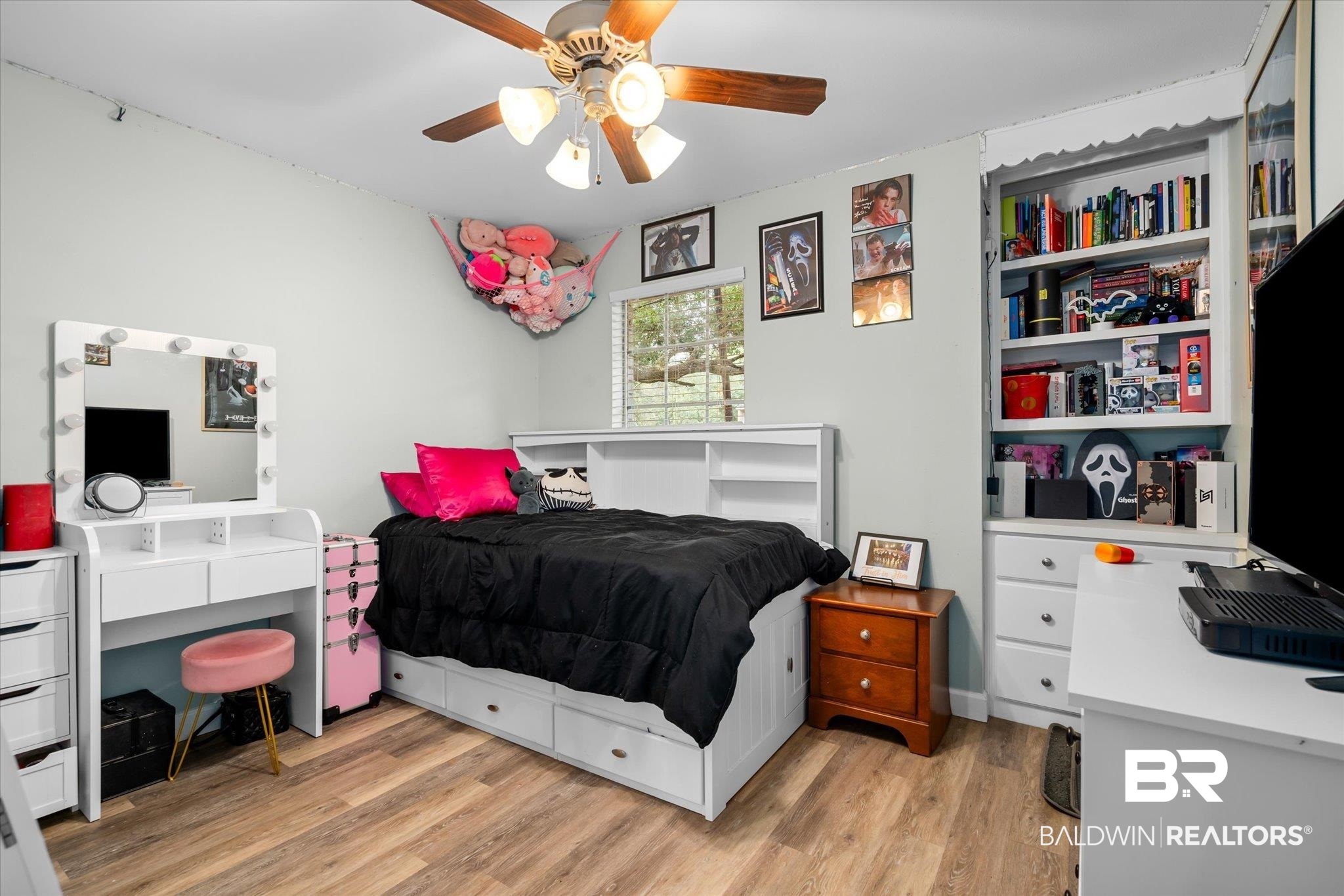 9987 Downing Street Semmes, AL 36575 - Photo 13 of 20 Bedroom featuring light hardwood / wood-style floors and ceiling fan