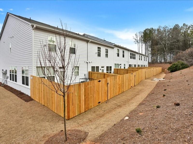 2539 Riverside Court Northeast Conyers, GA 30013 - Photo 22 of 31 a view of a house with wooden fence