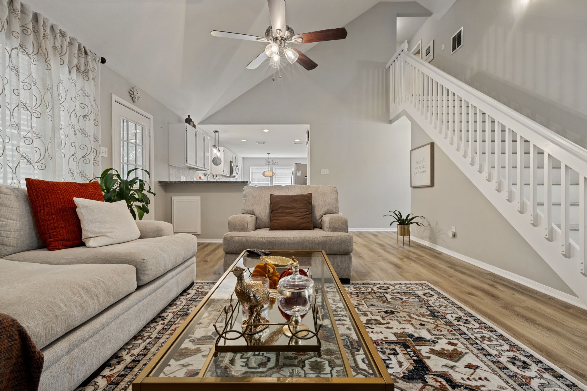 2106 Lexington Woods Drive Spring, TX 77373 - Photo 13 of 27 a living room with furniture and wooden floor