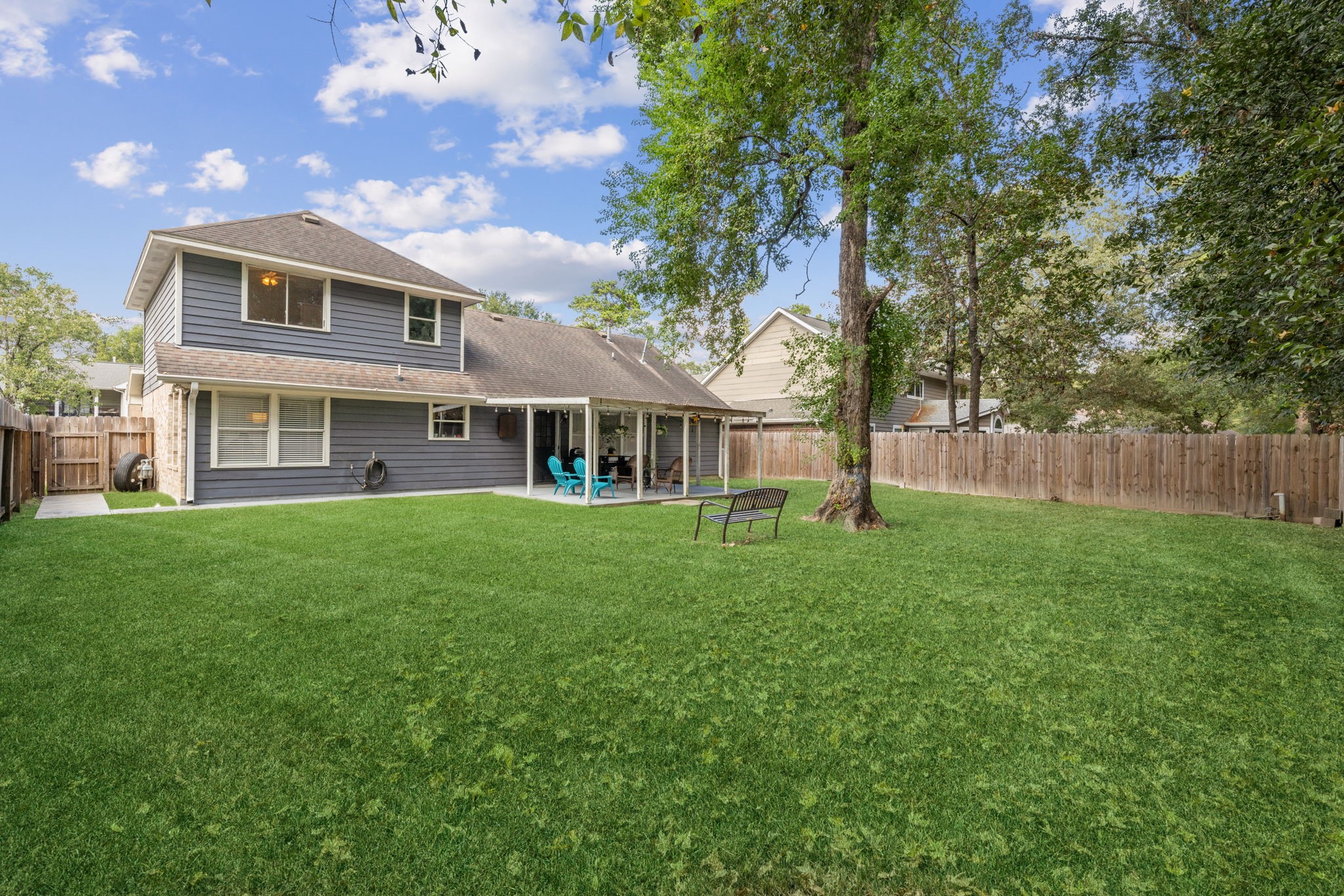 2106 Lexington Woods Drive Spring, TX 77373 - Photo 25 of 27 a view of outdoor space yard and front view of a house