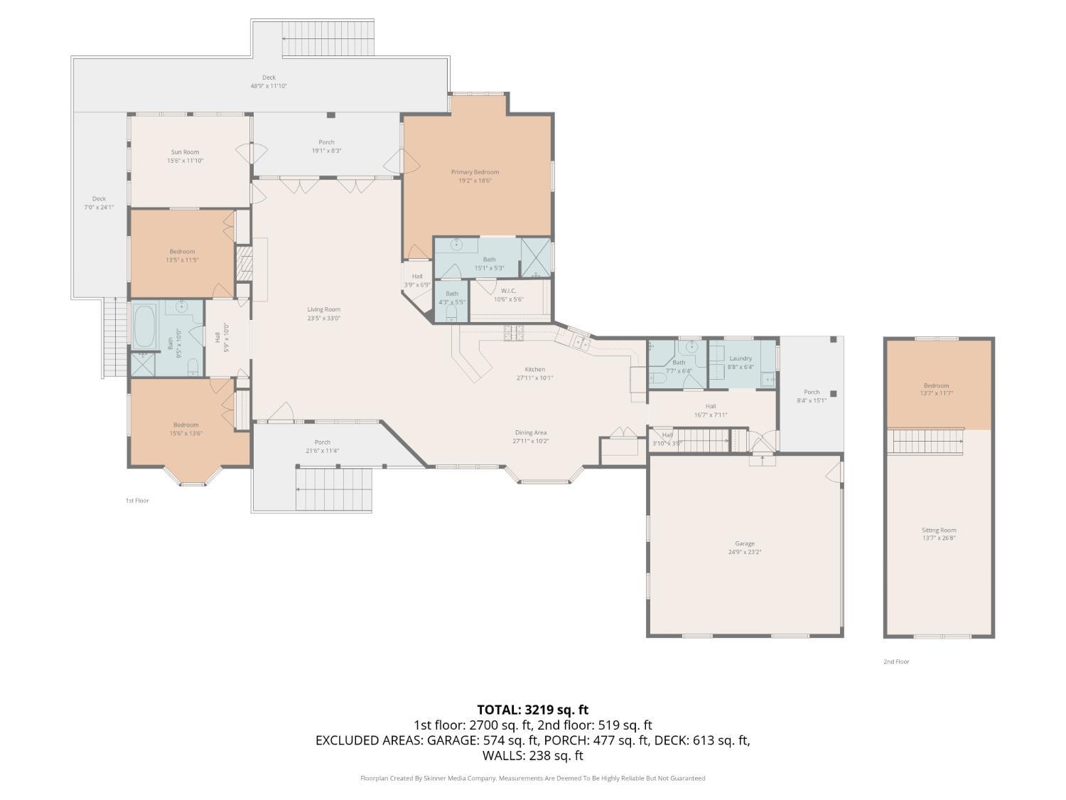 2481 School Crossing Road Lynch Station, VA 24571 - Photo 47 of 47 view of a kitchen with refrigerator and mirror