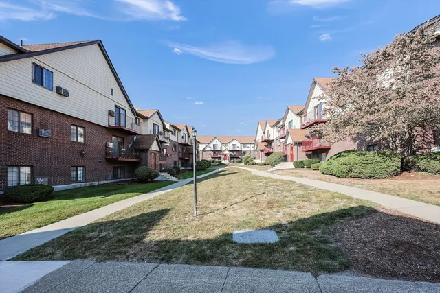 a view of a street with houses