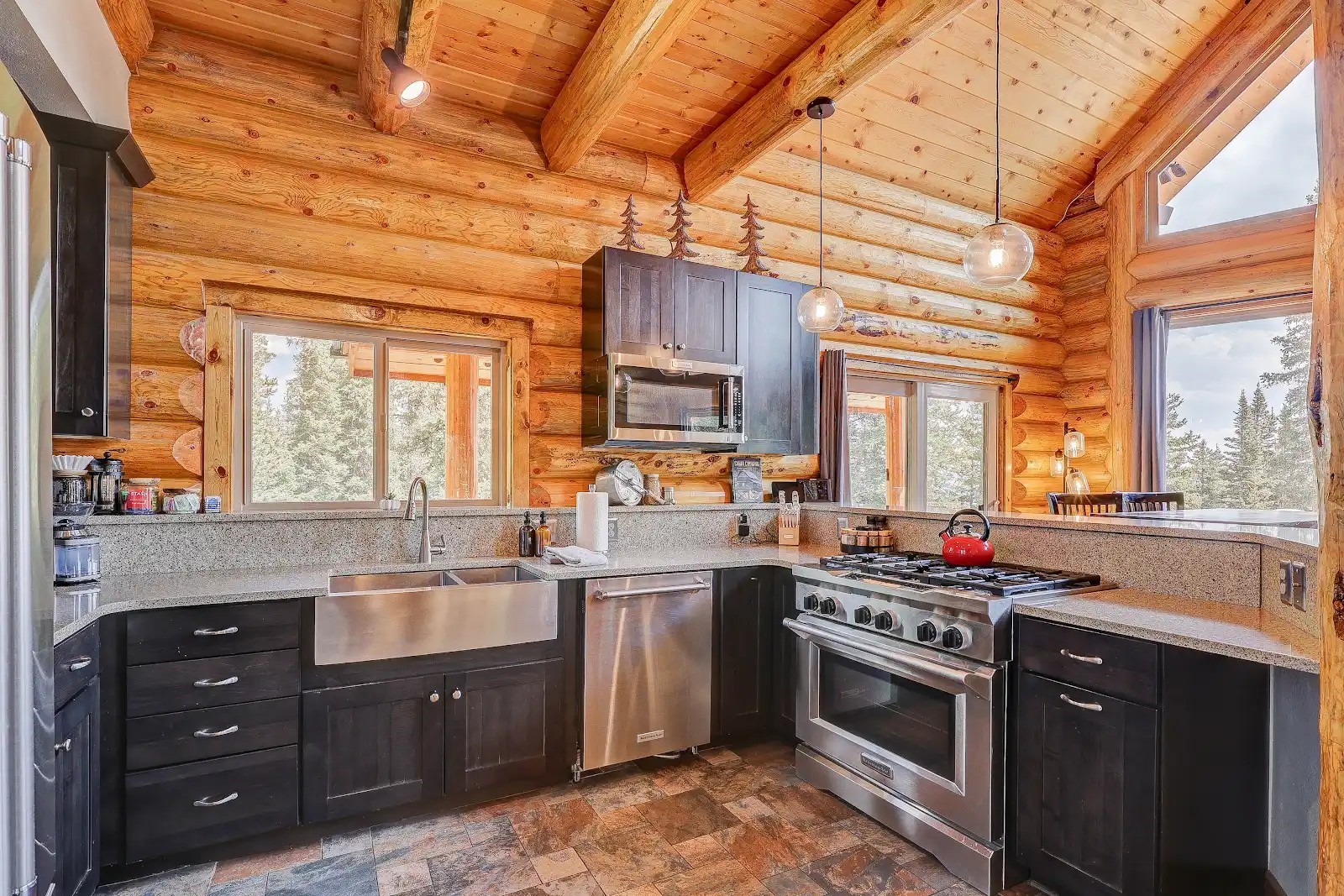 395 Miners Way Fairplay, CO 80440 - Photo 6 of 43 a kitchen with a stove and a sink